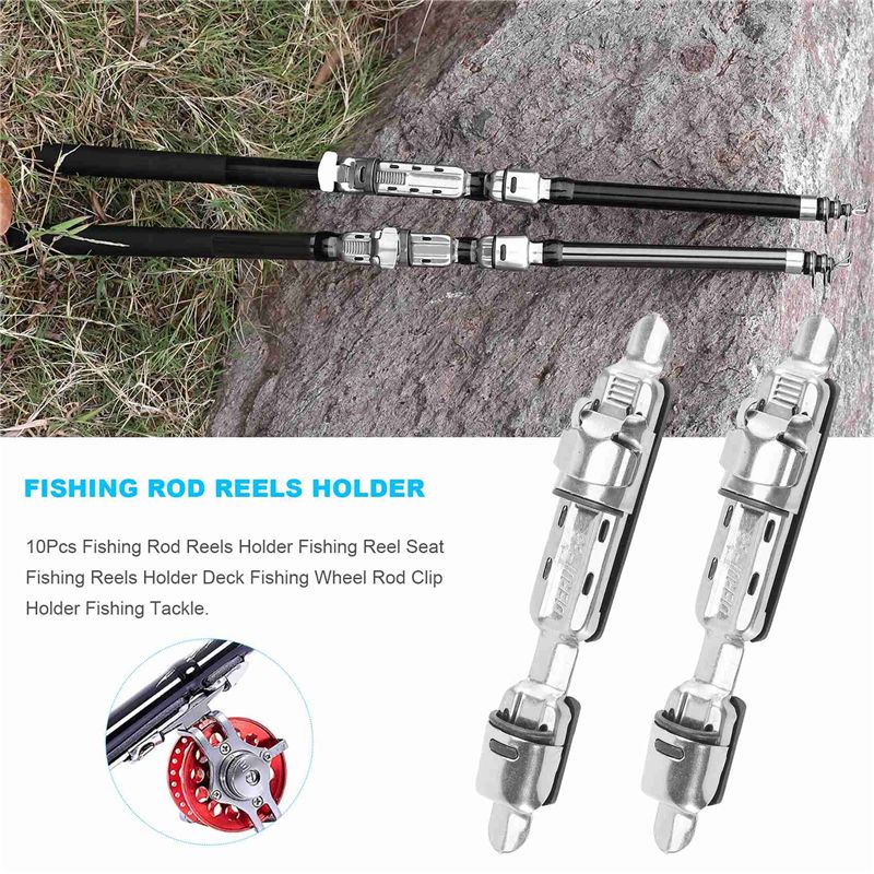 ABPF 10 Buah Tempat Penyimpana - Rod Holder Fishing ulasan dan harga