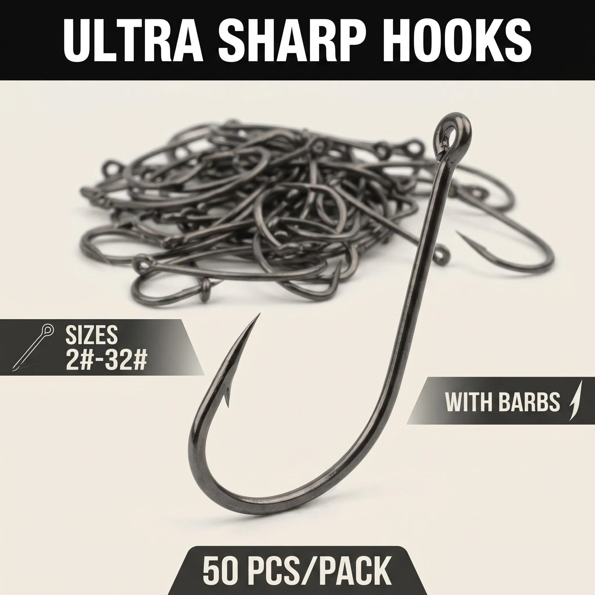 Obral Besar 50pcs Kail Pancing - Fishing Equipment Market ulasan dan harga