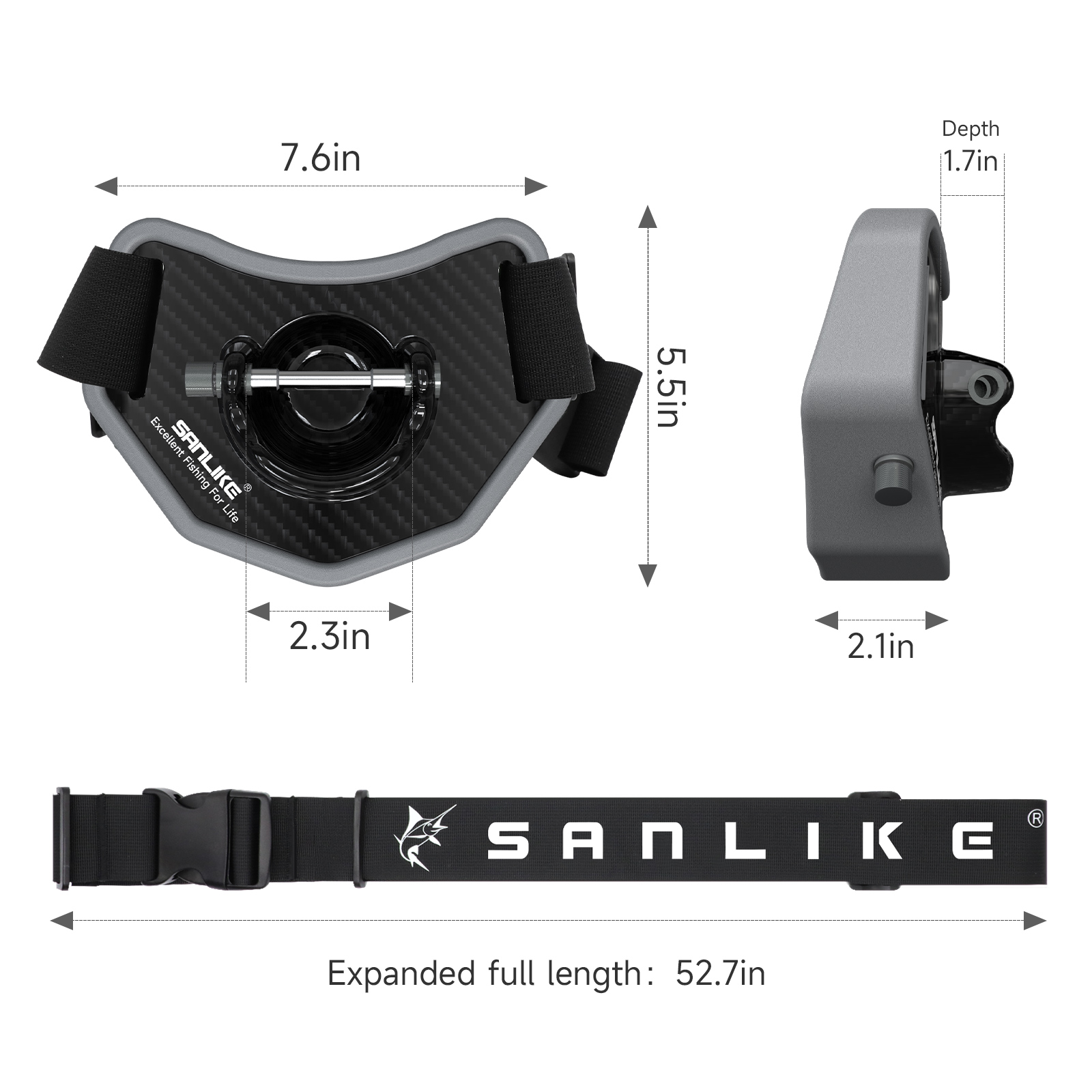 SANLIKE sabuk pancing, batang  - Carbon Fishing Rod ulasan dan harga