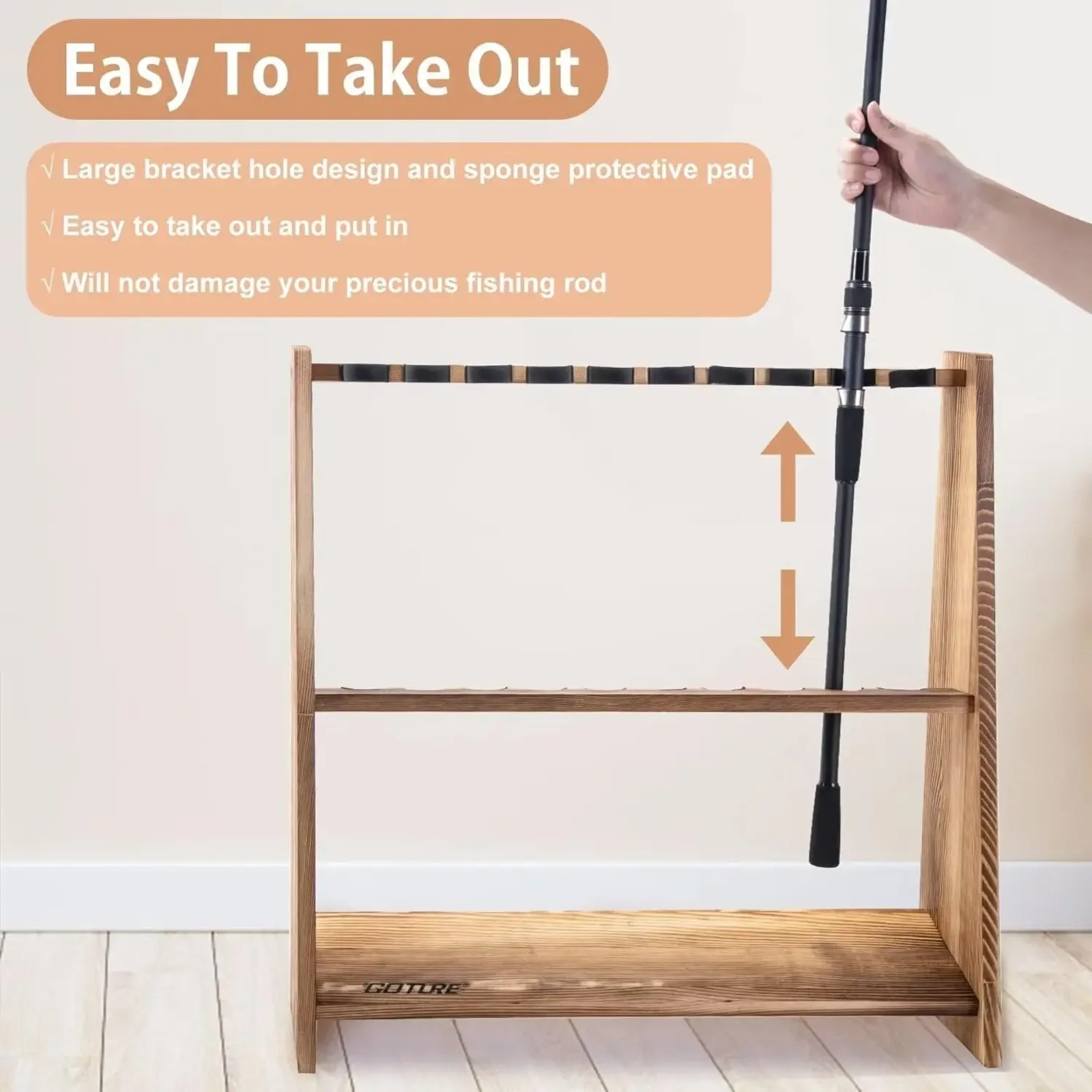 Rak Pancing Kayu Pinus Karboni - Carbon Fishing Rod ulasan dan harga