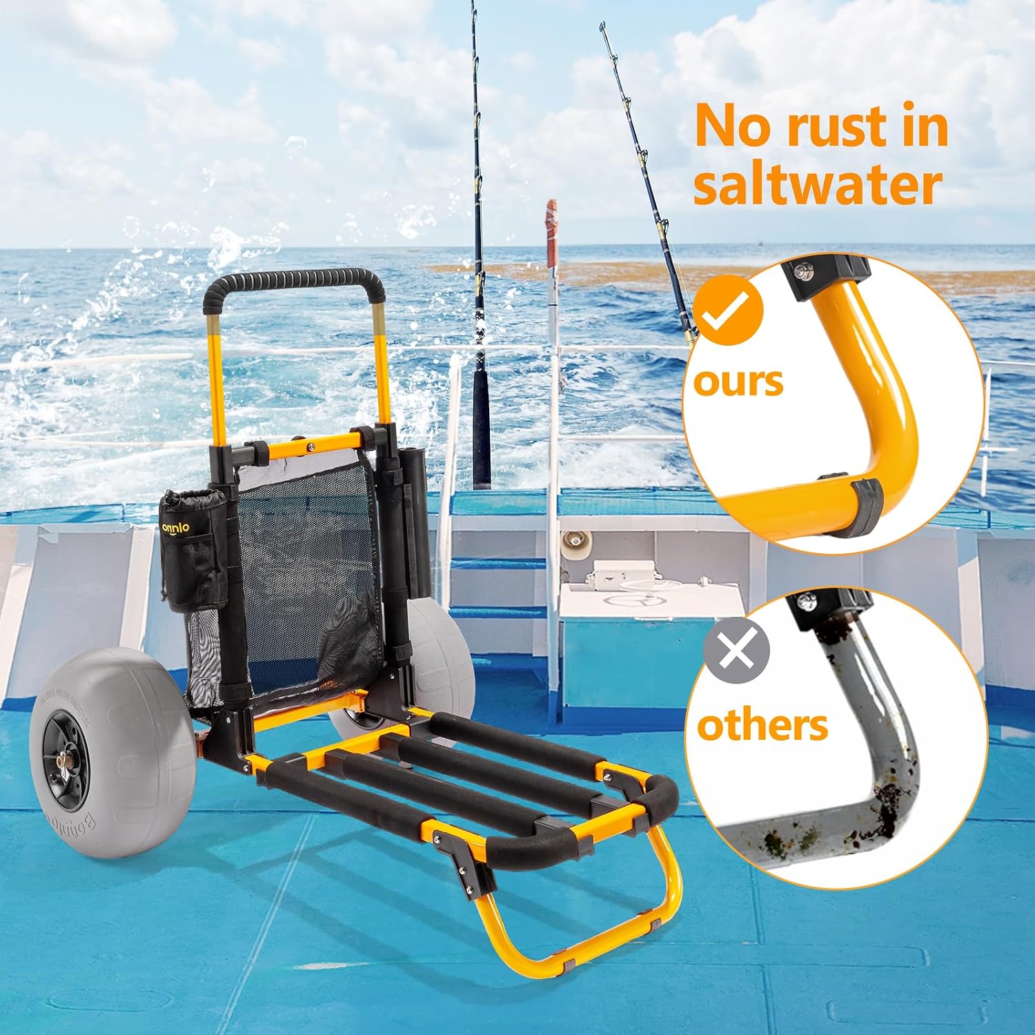 Kereta Pantai Bonnlo, Troli Pa - Rod Holder Fishing ulasan dan harga