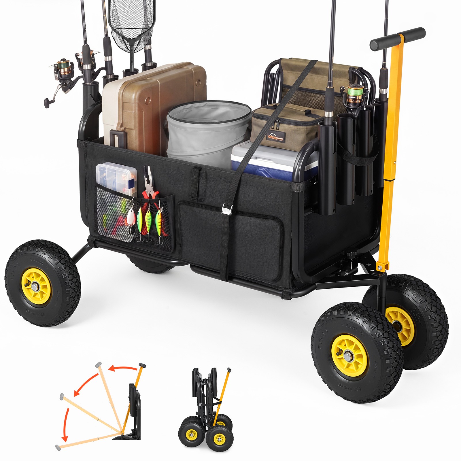 Gerobak Pancing Pantai Lipat U - Rod Holder Fishing ulasan dan harga