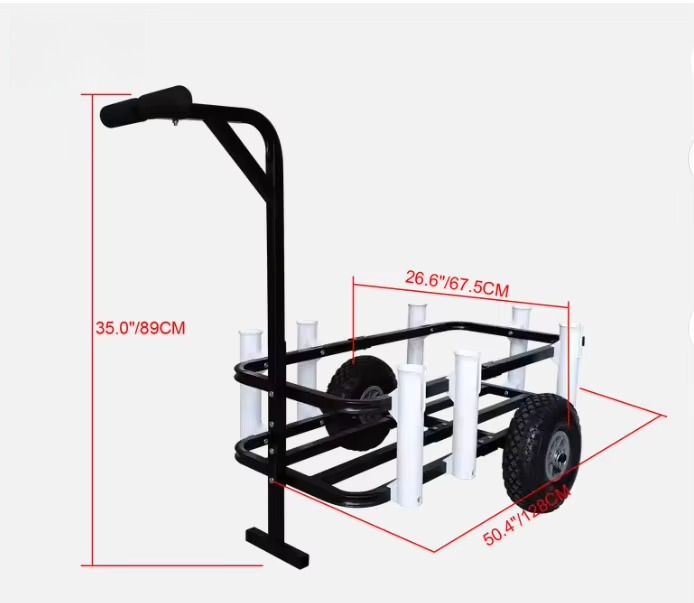 Gerobak Lipat untuk Pantai dan - Rod Holder Fishing ulasan dan harga
