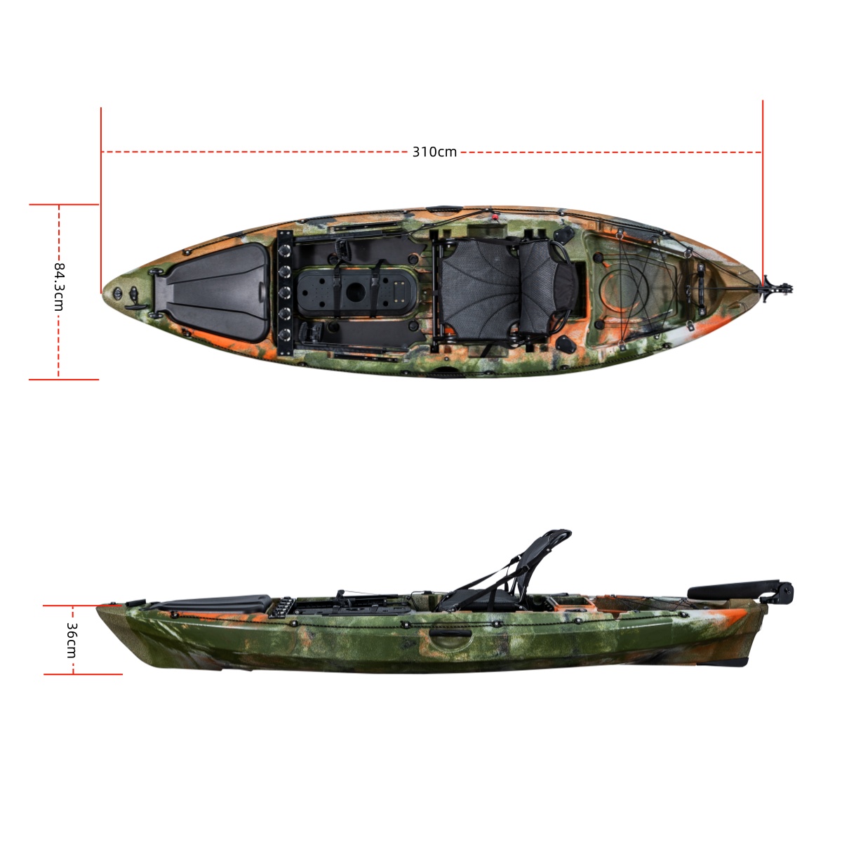 Perahu Kayak Pancing Plastik K - Rod Holder Fishing ulasan dan harga